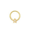 Classic S925 Sterling Silver Rhodium Plated Gold Plated Delicate Star Zircon Women Earrings for Wedding Party Gift Wholesale