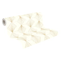 Made Germany Pre-Pasted Non Woven Vinyl Wallpaper Rolls Cream Gold Modern Design Sound-Absorbing for Living Room Hotel School