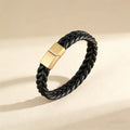 Classic Design Hand-woven Bracelet Personality Gift for Men Genuine Leather Bracelet&Bangle Special Birthday Party Jewelry