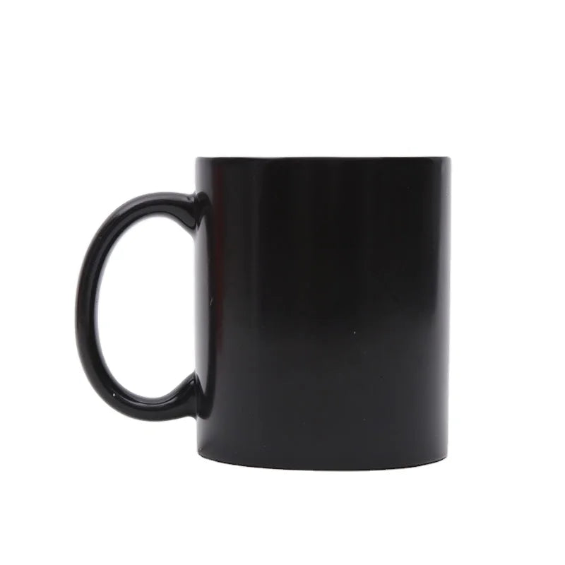 DDP Customized Logo Sublimation Heat Transfer Printing Design Color Changing Heat Sensitive Color Changing Magic Ceramic Mugs