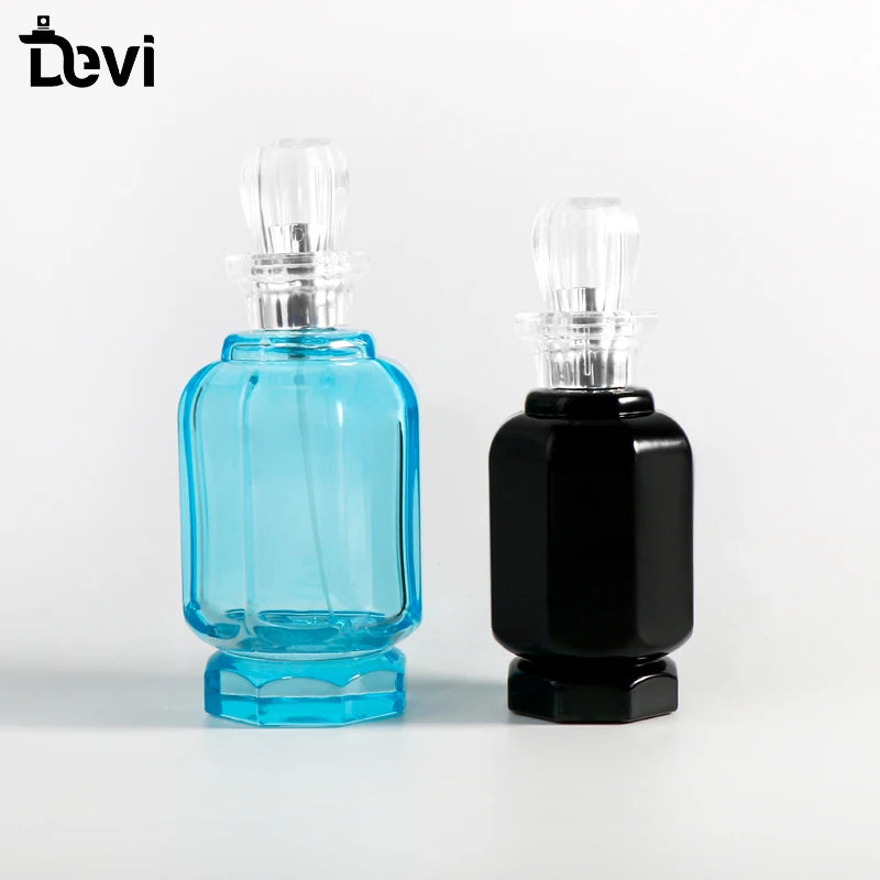 Spot Wholesale 30ml 50ml 100ml Luxury Perfume Bottle Customized Pump Sprayer Glass Refill Bottle Screen Printing Leakproof Eco