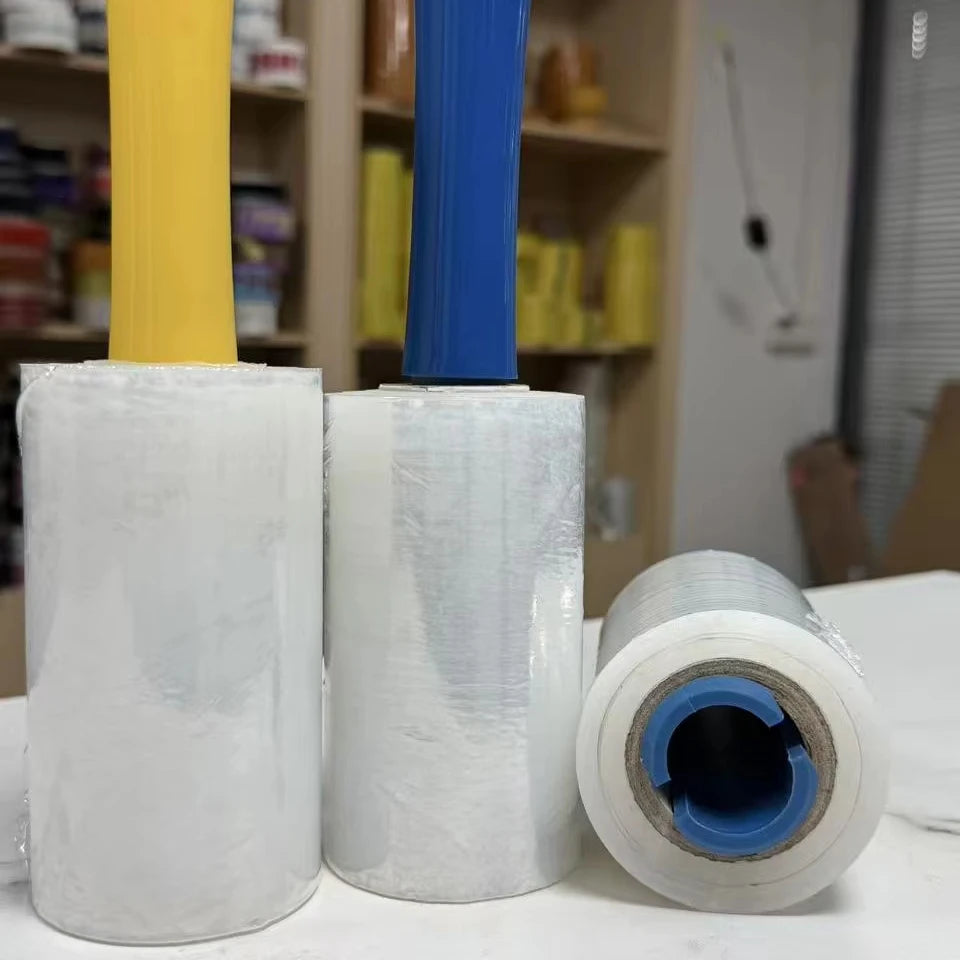 Mini Stretch Film Roller Holder 10cm Stretch Wrap Film Packaging Film Plastic Wrapping Film