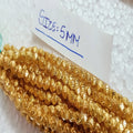 Gold Glass Beads Metallic Gold Spacer Beads Wholesale For Jewelry Making Artisans Bulk Craft Supplies Suppliers MegaBDM