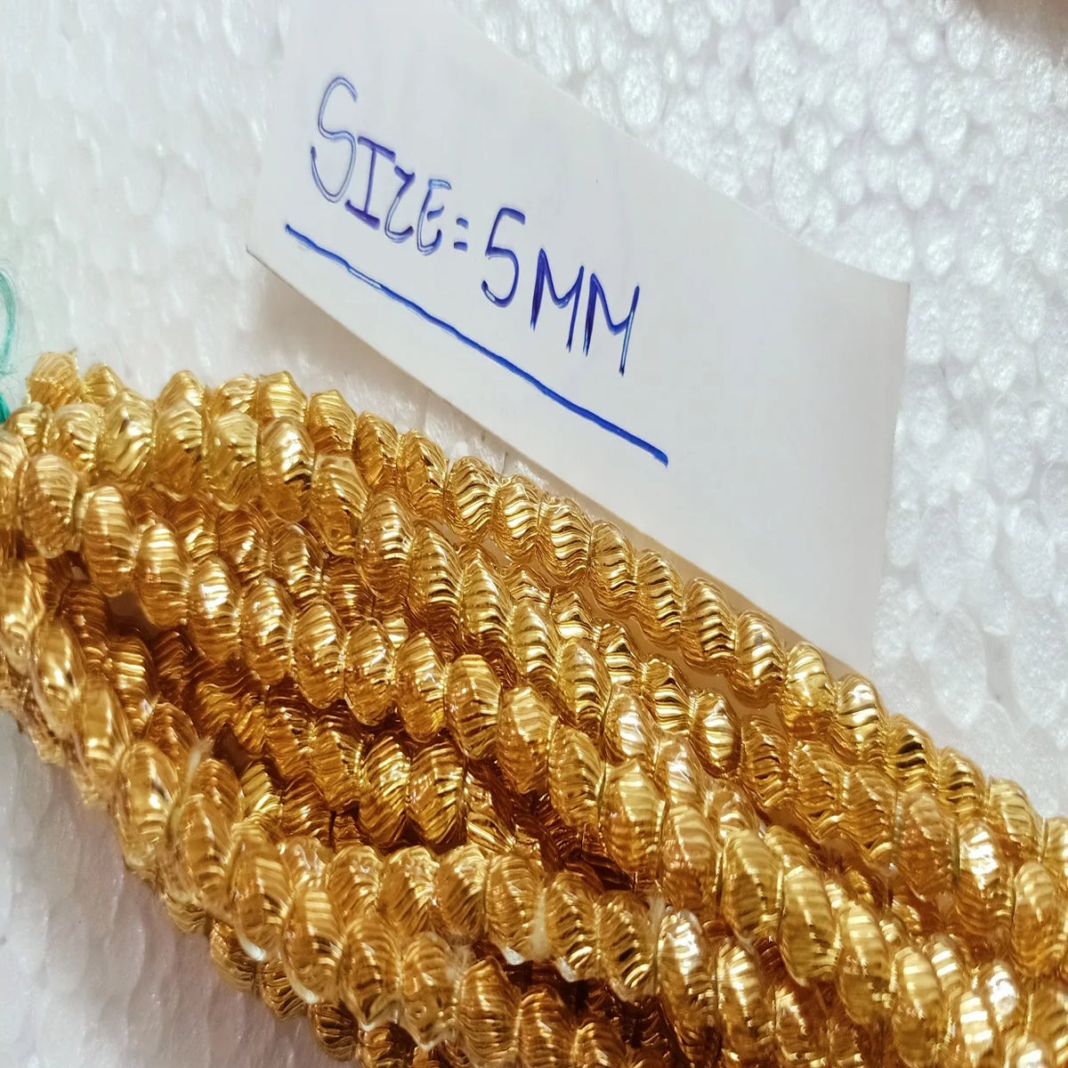 Gold Glass Beads Metallic Gold Spacer Beads Wholesale For Jewelry Making Artisans Bulk Craft Supplies Suppliers MegaBDM