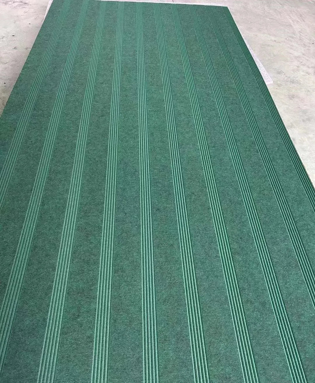 Customized Patterns Decorative V-Groove Boards Easy to Install 9mm Sound Insulation Flexible Felt Acoustic Panels