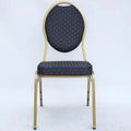 Modern Luxury Gold Aluminium Stackable Meetings Banquet Chair and Tables Furniture for Wedding Hotel Dining Church Events
