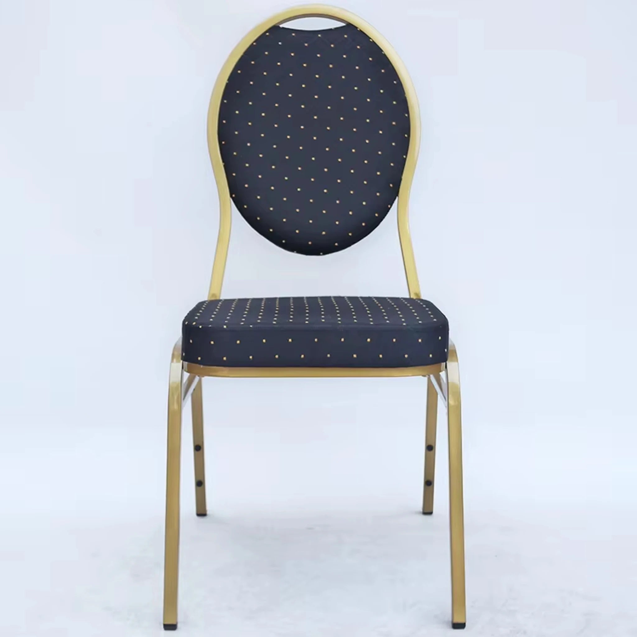 Modern Luxury Gold Aluminium Stackable Meetings Banquet Chair and Tables Furniture for Wedding Hotel Dining Church Events