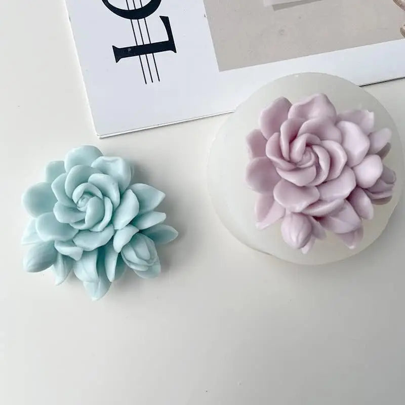Flower Aromatherapy Candle Silicone Mold for Cake Decoration Candy Ice Cube Soap Wax Making DIY Craft