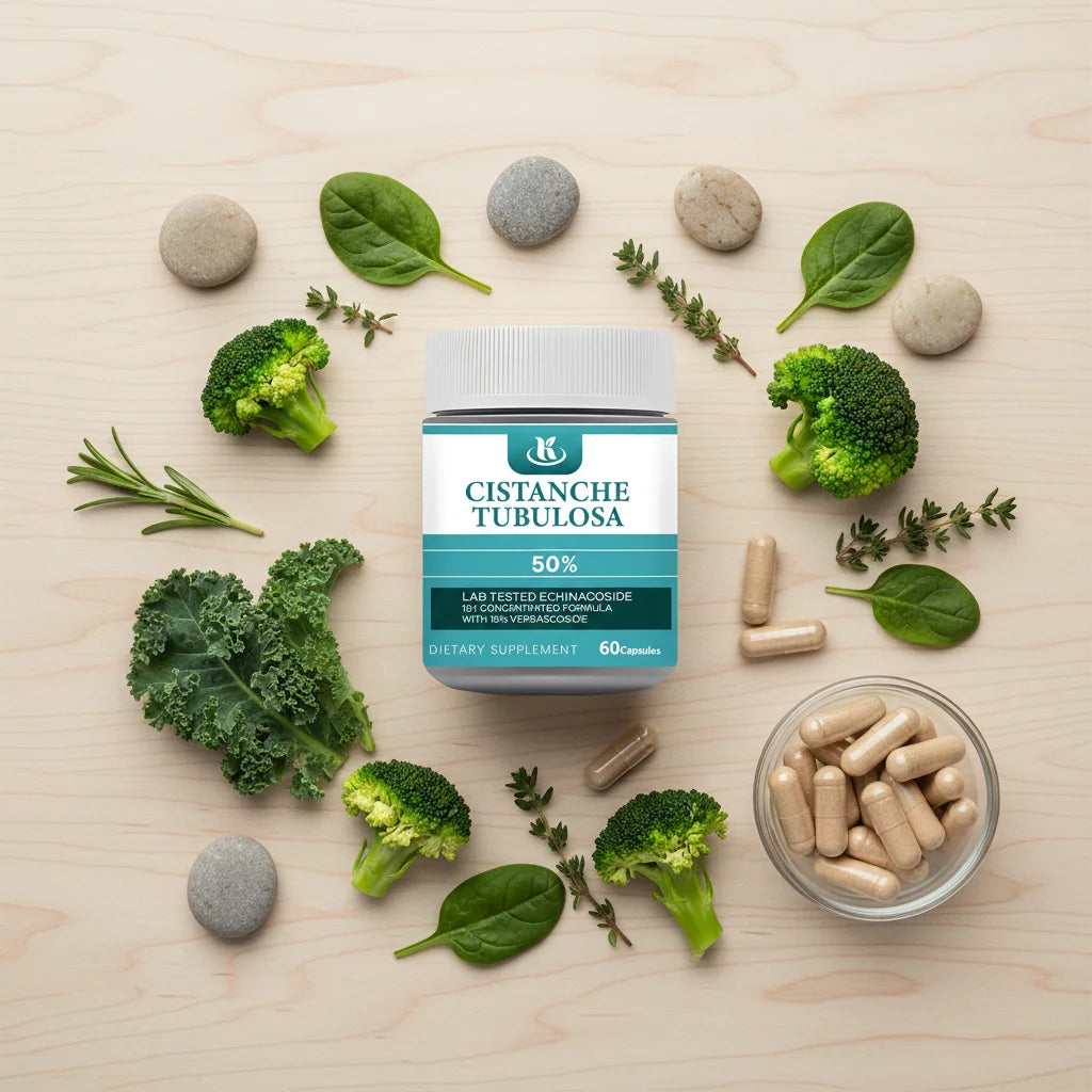OEM Supplements Cistanche Tubulosa Extract 10:1 Extract with 50% Echinacoside & 10% Verbascoside Cistanche Capsules
