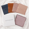 PUPPYSEW Brown PU Leather Bag Jewelry  Pouch Bag With Logo  Bracelet EarringsEarrings Packaging Pouch Bags Envelope Pouches