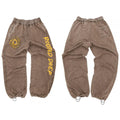 Casual Custom Design Cotton Polyester Vintage Heavy Weight Acid Washed Sweat Pants Distressed Oversized Pants for Men