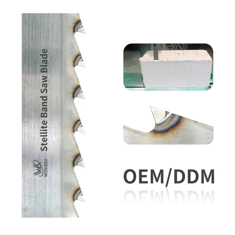 High Quality Industrial Stellite Carbide White Hot Press Saw Blades for Sawmill Use 144 Customized OEM Support Band Saw Blade