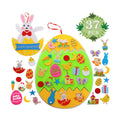 Easter Felt Crafts DIY Easter Egg Decoration Bunny Detachable Ornaments Easter Gift for Toddlers Kids