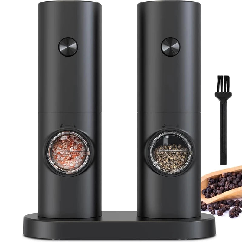 Wholesale Battery Power Pepper Grinder Spice Mill Automatic Electric Salt and Pepper Grinder Set for BBQ Restaurant Kitchen