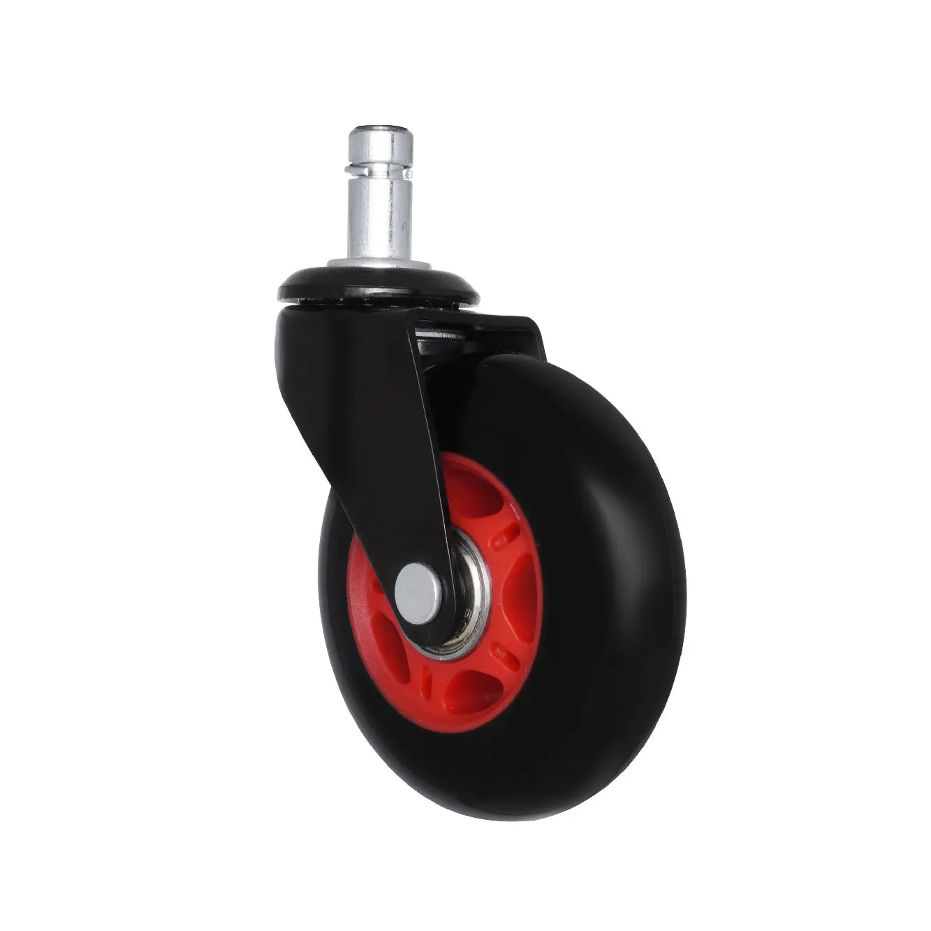 3 Inch Red Replacement Furniture Wheel Caster for Dining Kitchen Entry Outdoor Exterior Office Hospitals Schools Living Rooms
