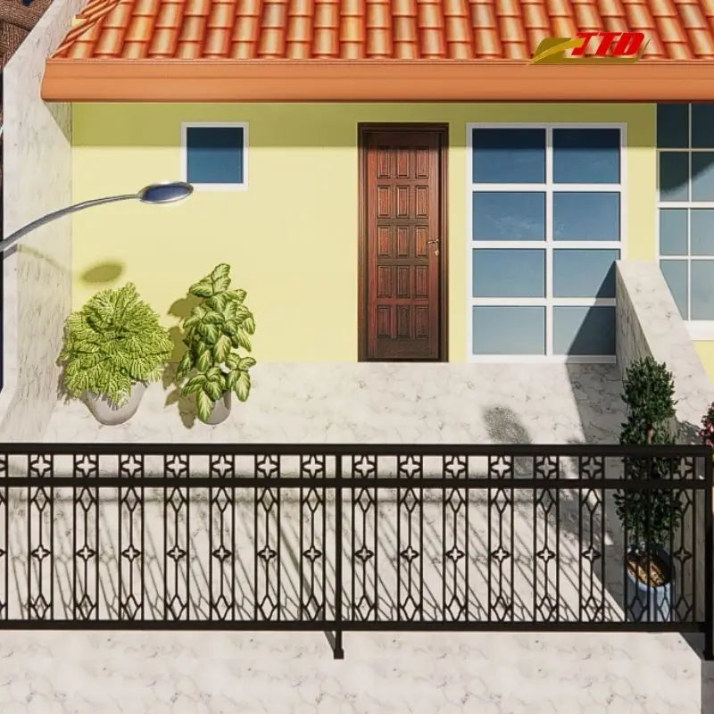 Elegant Modern Design Classic Balcony for Home Enhances Outdoor Space Suits Every Style for Villas Durable Steel Wrought Iron