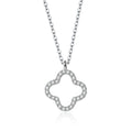 Wholesale Trendy Four-leaf Clover Silver 925 Necklace 18K Gold Plated for Women Fashion Pendant Necklaces