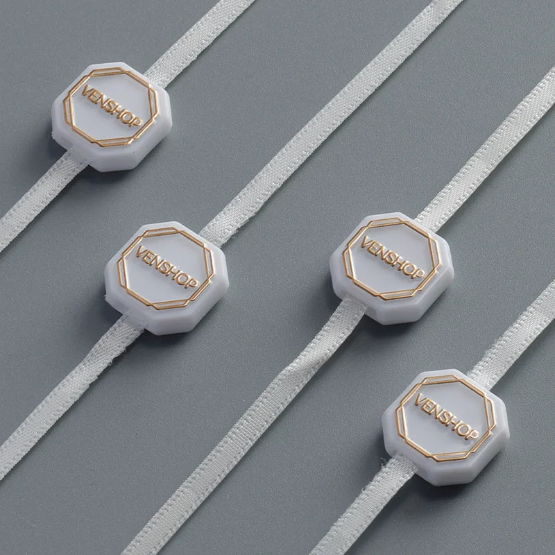 Custom Eco-Friendly Clothing Seal String Hang Tags with Custom Color & Sustainable Design for Garment Shoes & Bags