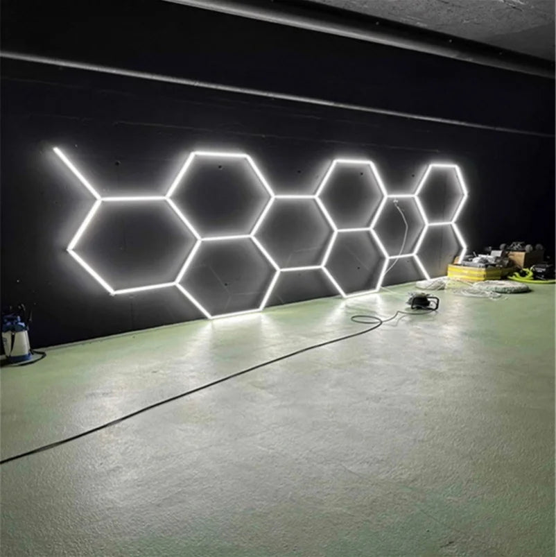 Hot Sale Linear LED Light Barber Shop Lighting Honeycomb Design 6500K Cool White Easy Install with Mounting Brackets
