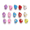 Fashion Colourful Copper Ball Shape Zircon Charm Pendant 18K Gold Plated Eye Flower for DIY Necklace Jewelry Accessories
