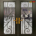 Artistic Iron Front Door Designs with 100% Steel Waterproof Made in Vietnam for Stylish Secure Entry Solutions
