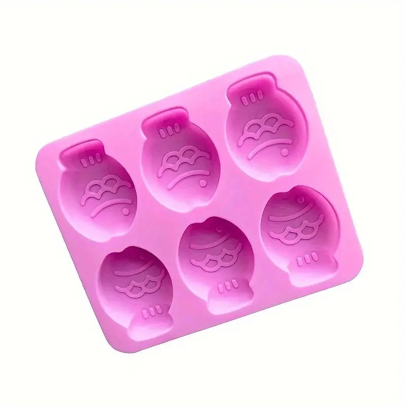 6-Cavity Silicone Soap Molds Funny Silly Cute Fish Mold for Soap Candle Making