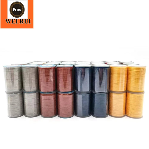 0.35MM High Tenacity Wax Thread Round 44 Color Available Polyester Cored Round Wax Thread