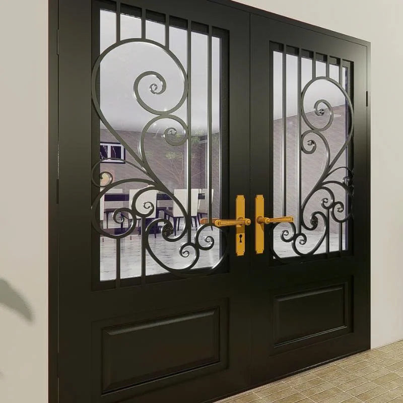 Custom Wrought Iron Gate Doors  Stylish Secure & Durable Entry Solutions for Homes Villas and Commercial Buildings