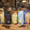 AT PACK USA in Stock 10Pcs/Pack 8oz/12oz/16oz Custom Coffee Bean Bags with Degassing Valve MOPP/VMPET/PE Material Free Samples