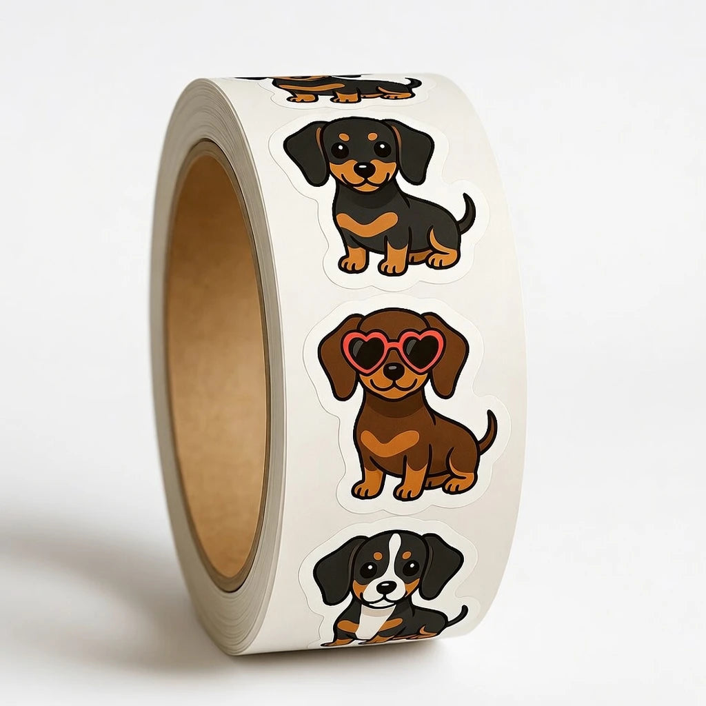 Custom Round Paper Gift Stickers Adhesive Labels for Packaging Thank You Seals MegaBDM