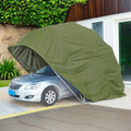Portable Manual Galvanized Steel Car Tent Foldable Shelter with Vinyl Clad Finish and Easy Install for Outdoor Protection