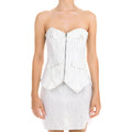 White diplomatic corset