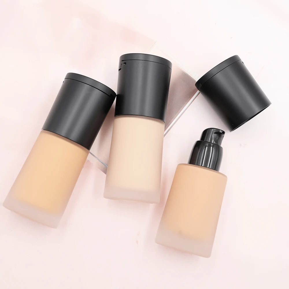 2 in 1 Face Cosmetic Waterproof Foundation Primer Base Coverage Matte Private Label Vegan Organic Liquid Matte Foundation