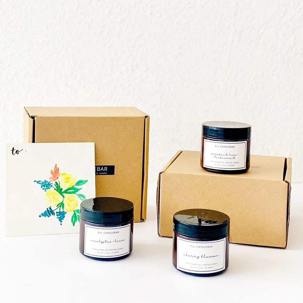 Self-adhesive Waterproof Custom Label Sticker Design Idea for Scented Candle Branding Packaging Label