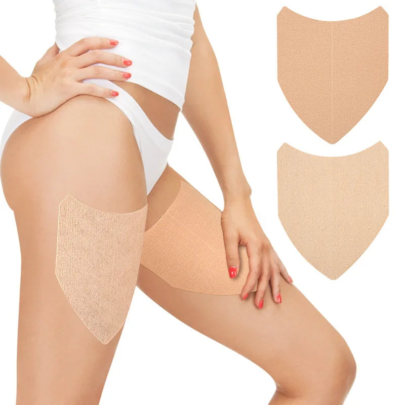 Elastic V-Shaped Thigh Pads | Anti-Friction Pressure Relief Sleeves for Inner Thigh Protection | Breathable Fabric Support