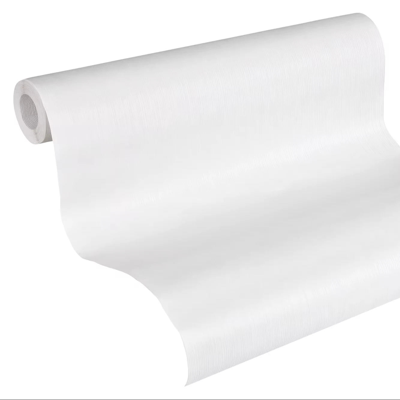 Modern Coatable Non Woven Wallpaper Rolls-Plain Colour Paintable White Highly Wash-Resistant & Light Resistant 10.05x0.53m