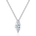 S925 Sterling Silver Premium Eye Moissanite Necklace Classic Engagement Gift With Plating VVS1 D Color