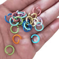 1.2*10mm Round Split Keyring Jump Rings for Jewelry Toy Making Open Connector Ring Metal Solid O Rings Accessories Keychain Bulk