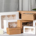 Custom logo Printed Cake Packaging Box Bakery Different Sizes Available Budget-friendly Birthday Cake Options
