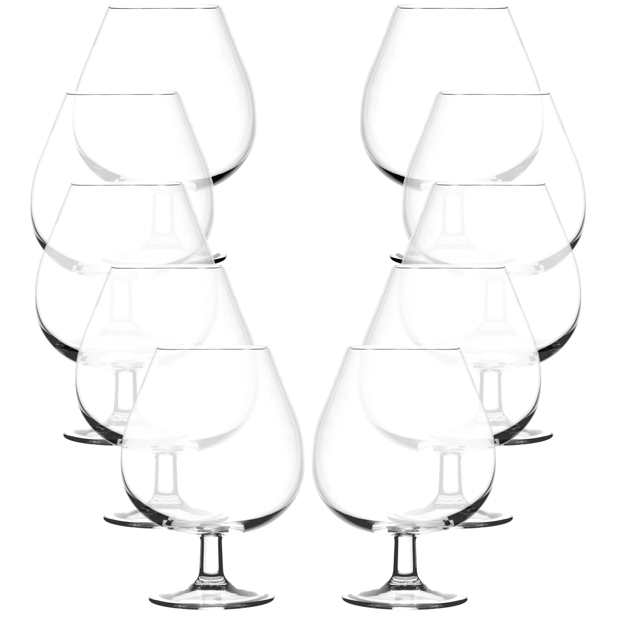 Set of 10 brandy glasses 67 cl crystal Barware Collection