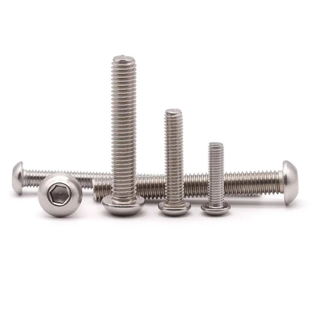 Bolt Cup Allen M2 M3 M4 M5 M6 M8 M10 Stainless Steel Hex Drive Hexagon Socket Round Button Head Machine Screws