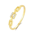 Design Minimal Accessories Wholesale 925 Sterling Silver Jewelry Custom 18k Gold Mossanite Diamond Promise Ring