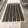 New Arrival Wholesale Factory Prices Golden Line Modern Wpc WPC Fluted Wall Panels Indoor Interior Home Decoration Fireproof