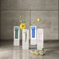 Modern Double-Colorful Crystal Glass Tabletop Vase Hand Blown Customizable Colors Durable Design Multifunction Home Decor MegaBDM