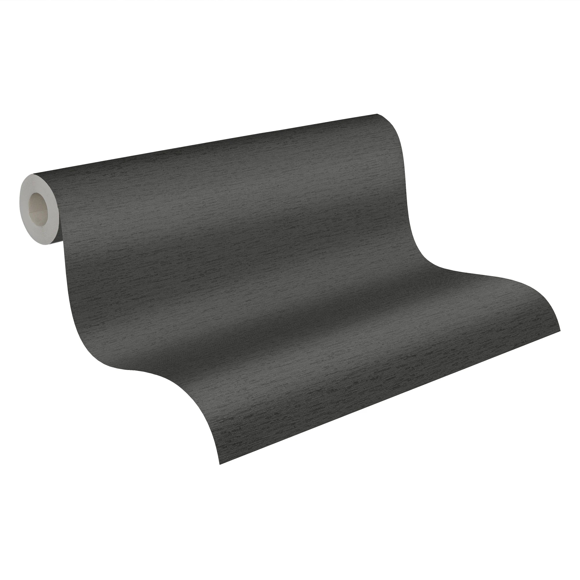 Made Germany Solid Plain Colour Black Non Woven Vinyl Wallpaper Abrasion-Resistant Light Resistant Living Room Hotel School