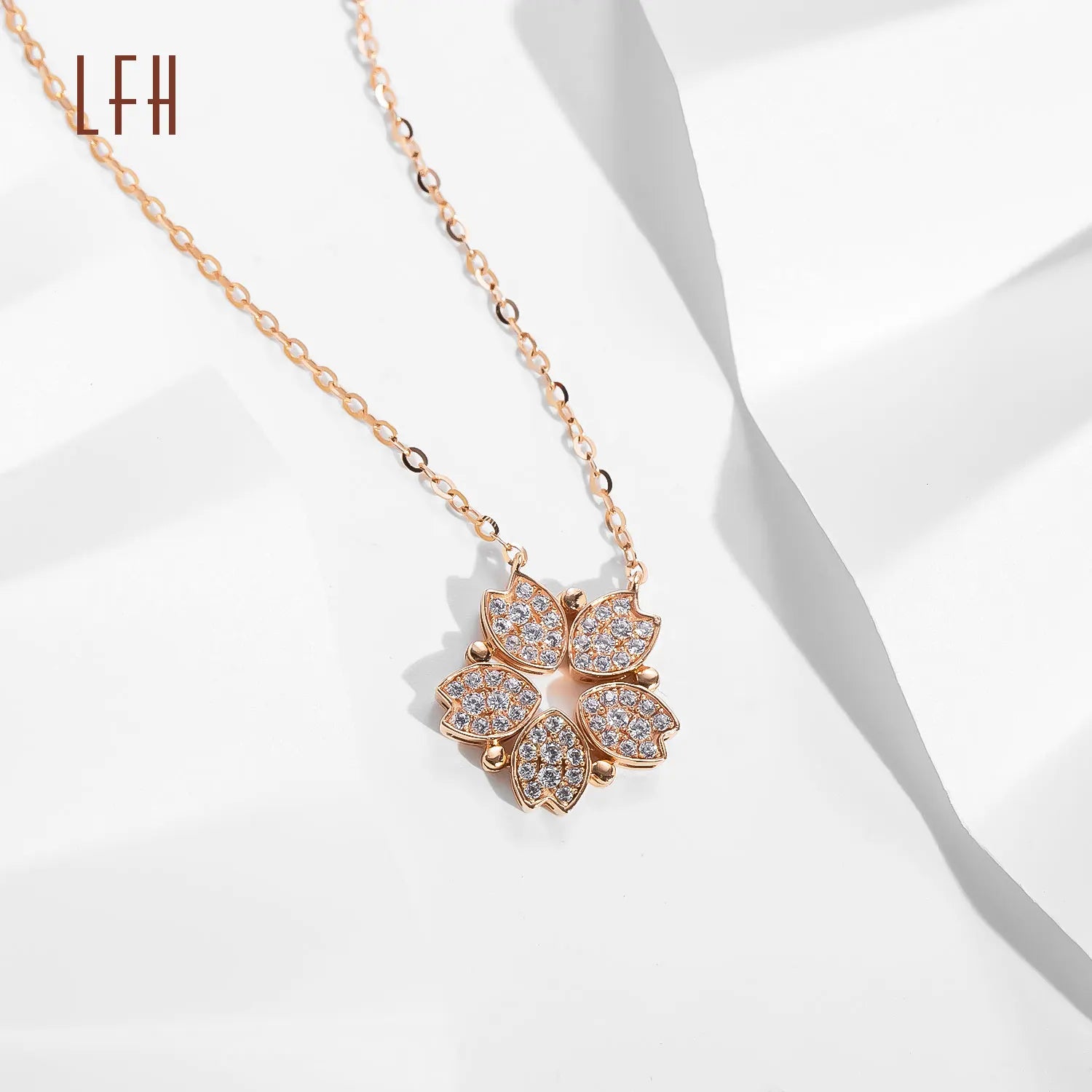 Wholesale Iflower Necklace Jewelry Zircon Gold Jewelry Real Saudi Gold Jewelry Pawnable 18k Gold Jewelry 18k Gold Au750