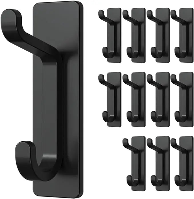 Door Extra Sticky 10 LB  Stainless Holder Wall Mounted Self-Adhesive Hook Hanger for Shower