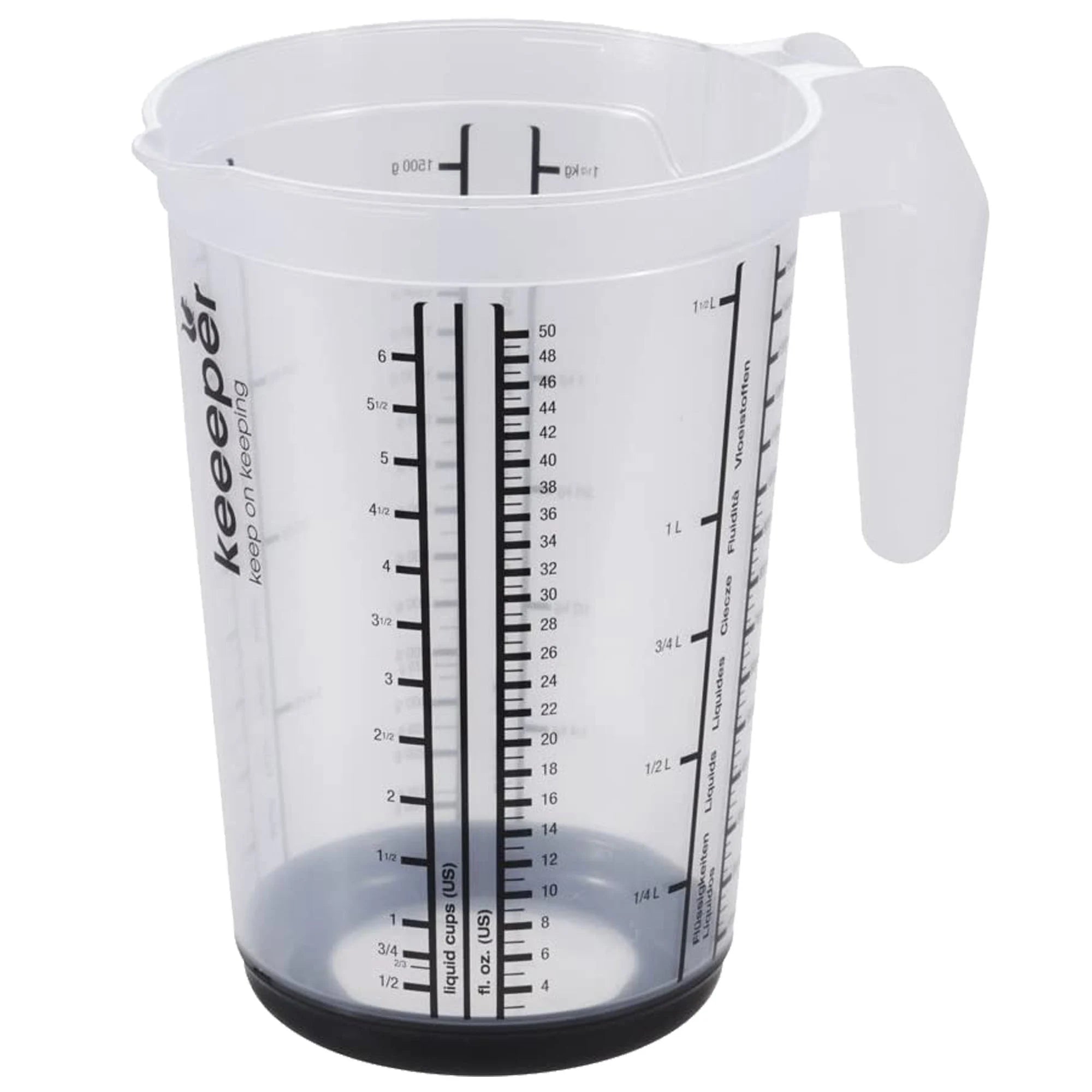 Measuring jug PP/TPE Graphite Grey 1.5 Liters