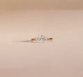 IGI Certified 14K & 18K Gold Filled Engagement Ring for Women with Baguette & Pear Cut Diamond Wedding/Party Includes Ring Bag