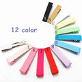 Kimmy Durable Eco-friendly European & American Style 4.5cm Partical Ribbon Wrapped Alligator for Metal Hair Clips
